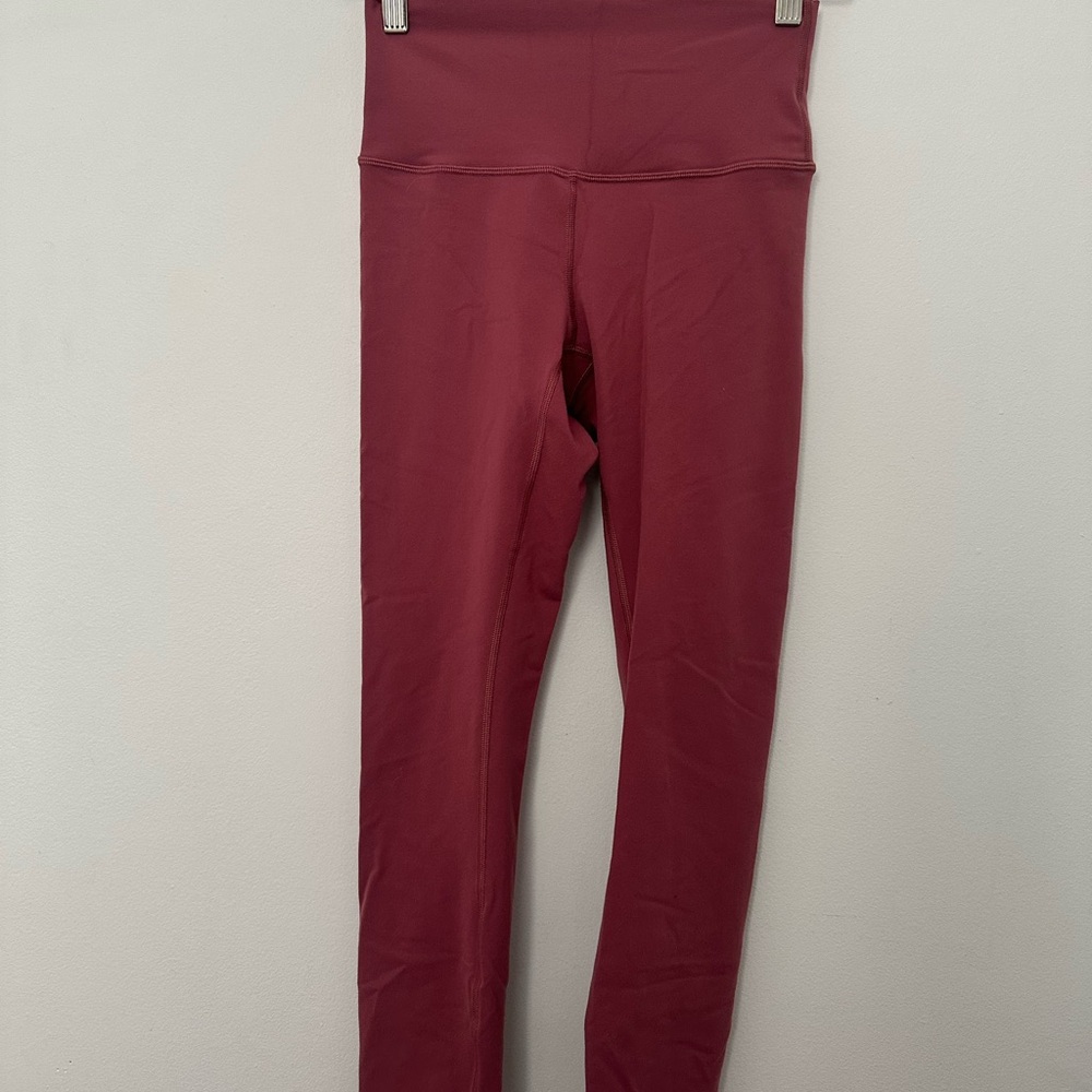 Lululemon Align Pant II 25" Misty Merlot High-Rise 4 Tights Yoga Pink Nulu 2019 - Picture 6 of 12
